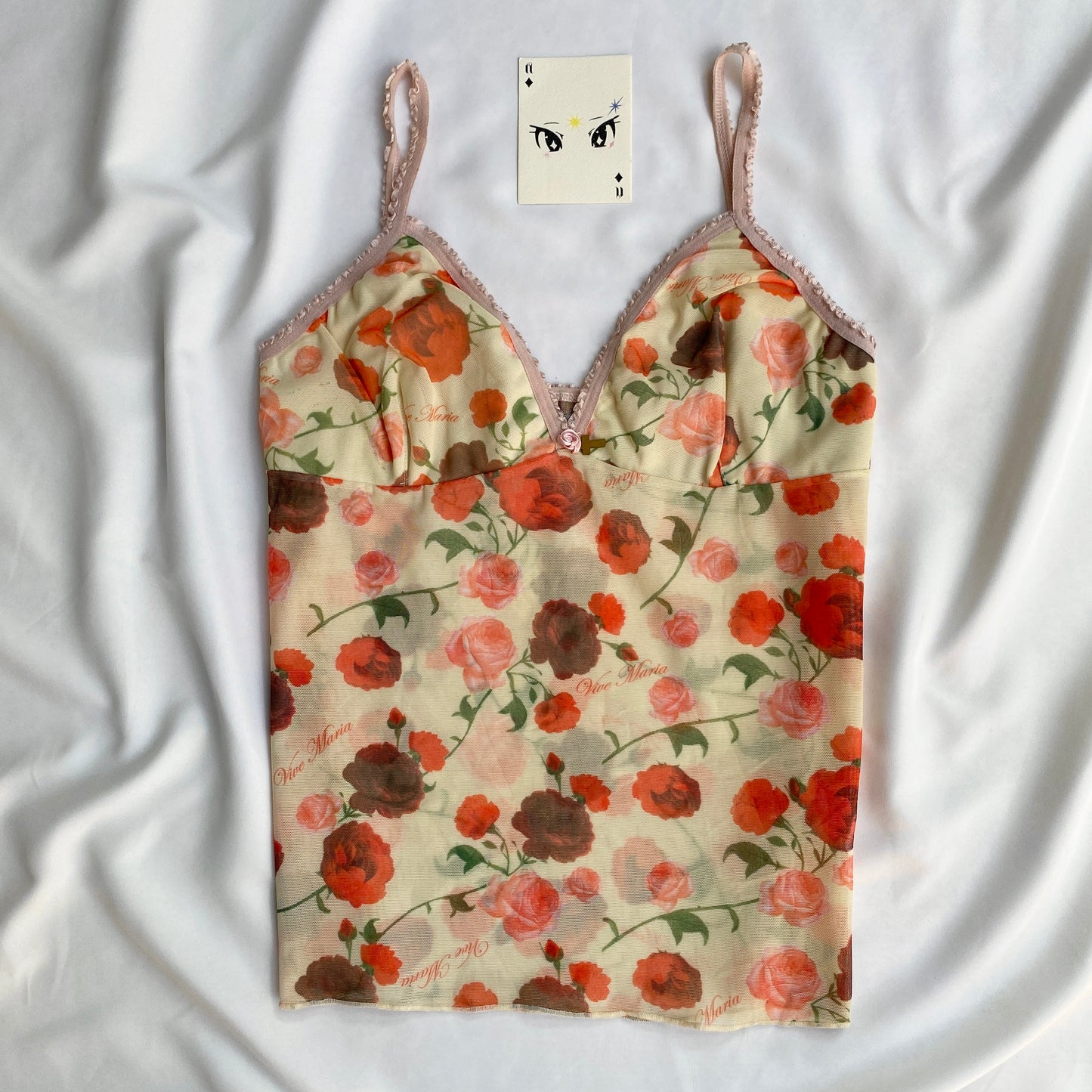 FLORAL CAMI TOP (Bust : 34-36, Upper Waist : 28-34)