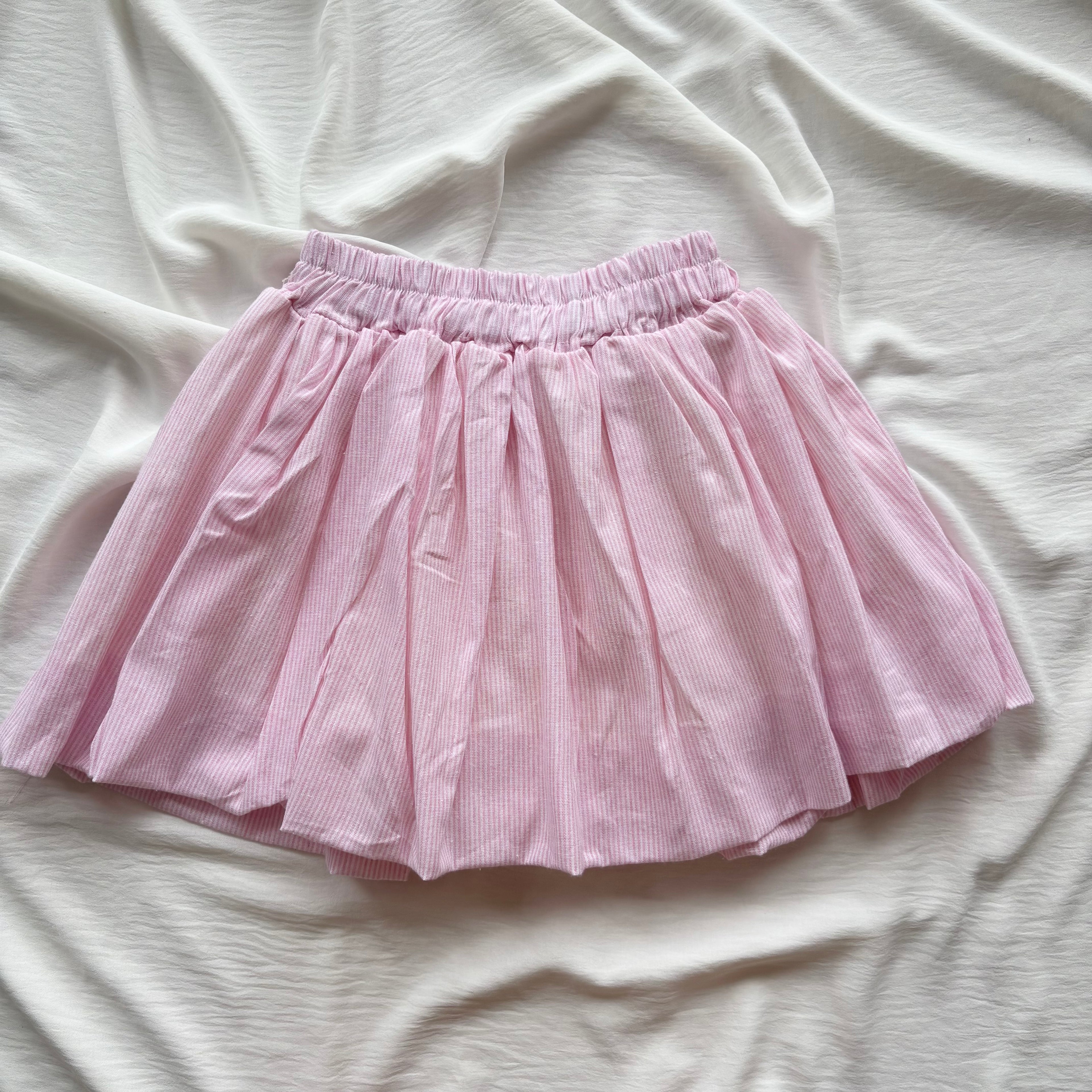 PINK BUBBLE SKIRT (Waist : 22-28)