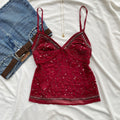 RED EMBELLISHED TOP (Two sizes available)