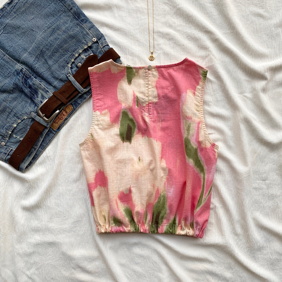 IKAT COTTON TOP (Bust : 30-34, Upper Waist : 24-28)