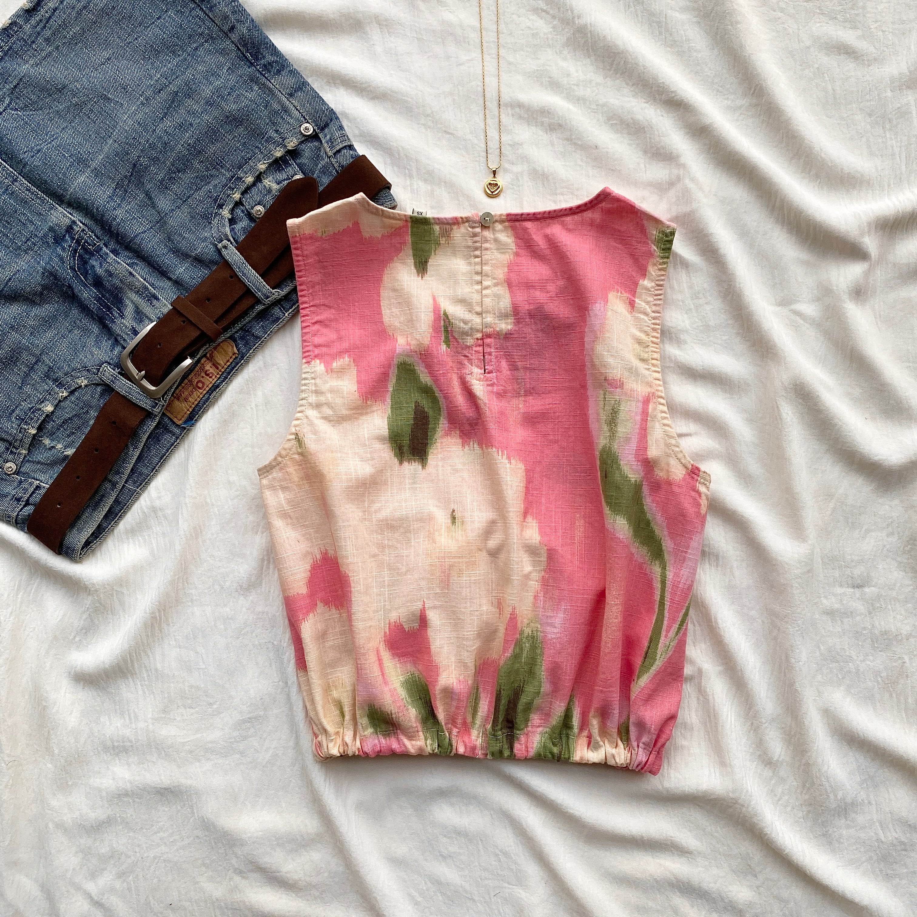 IKAT COTTON TOP (Bust : 30-34, Upper Waist : 24-28)