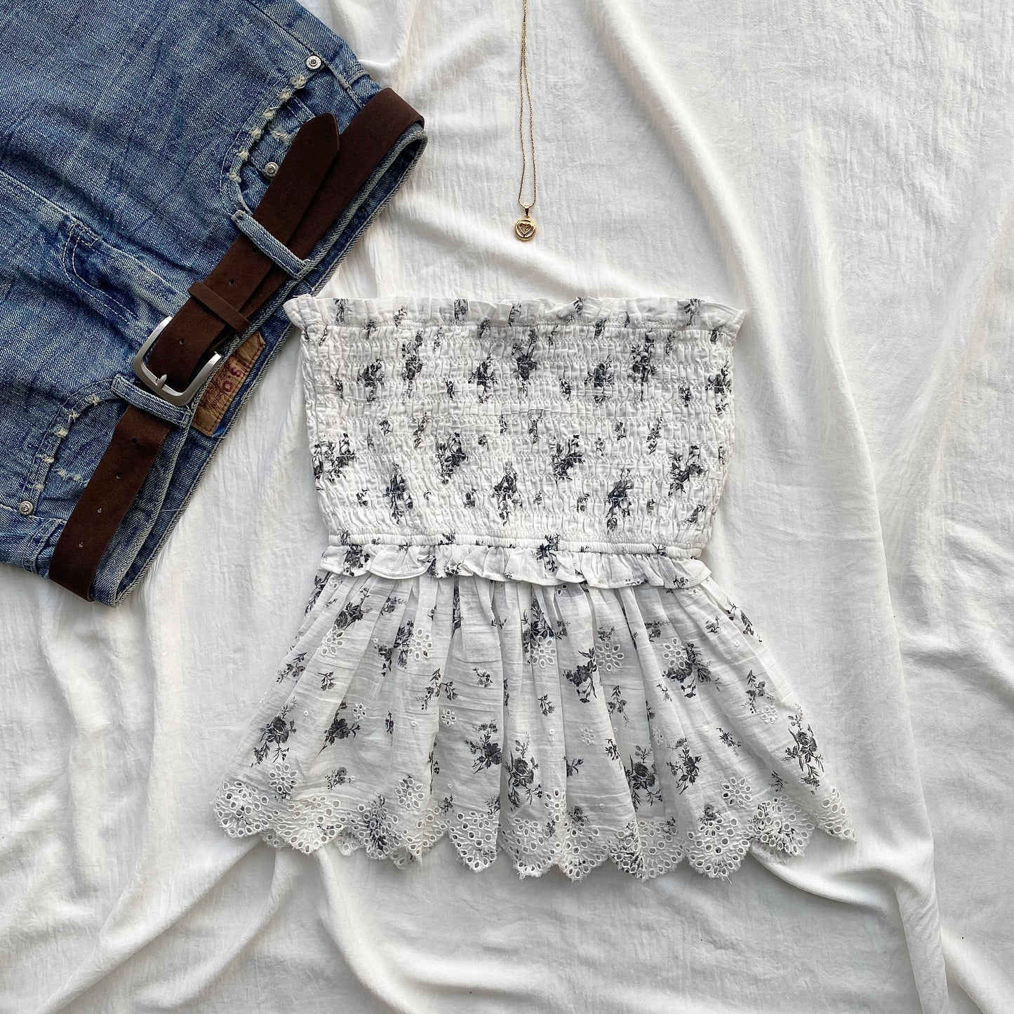 WHITE TUBE TOP FROM AMERICAN EAGLE (Two sizes)