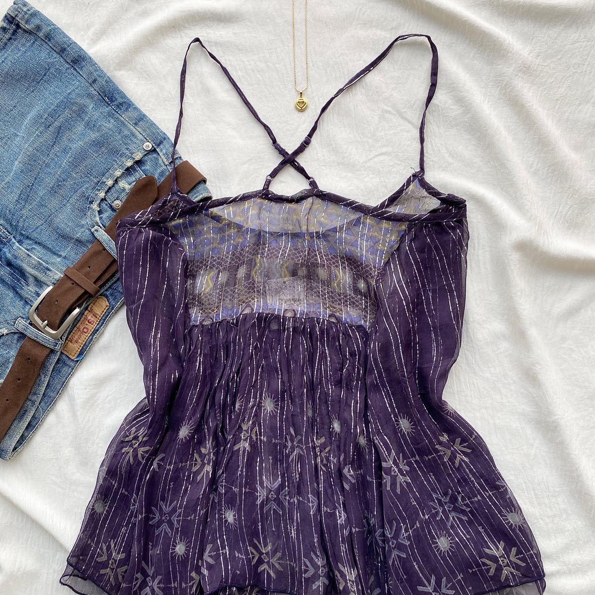 PURPLE MESH TOP FROM FREE PEOPLE (Sizes available)
