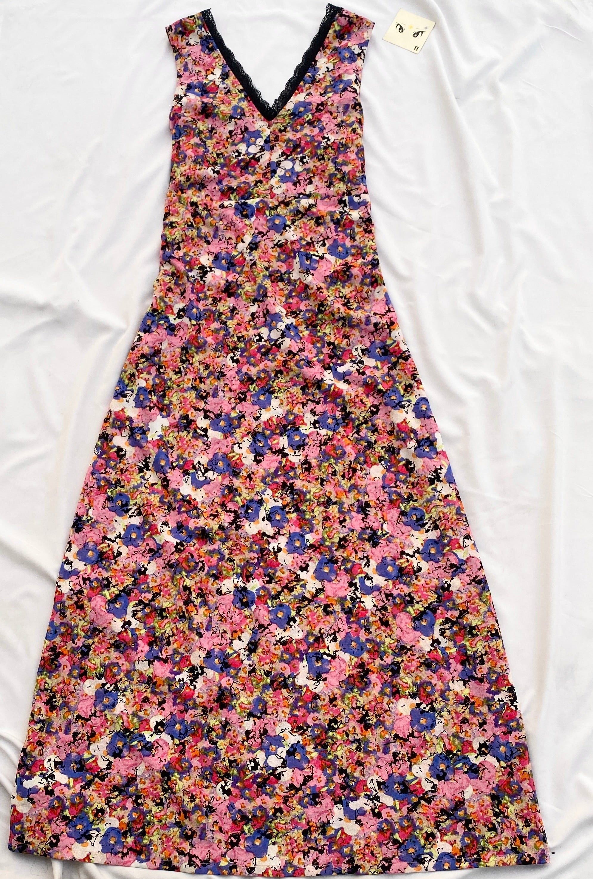FLORAL MAXI DRESS (Bust : 36-40, Upper Waist : 30-40)