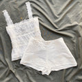 WHITE EYELET MINI SHORTS FROM FREE PEOPLE (XS/S)