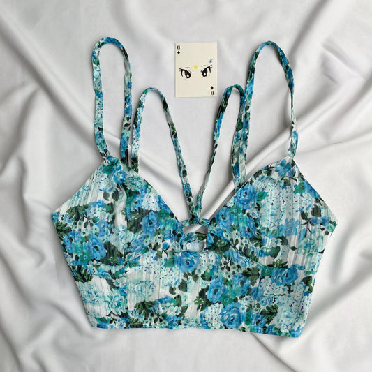 BLUE TOP FROM NASTYGAL (Bust : 34-36, Upper Waist : 32-34)