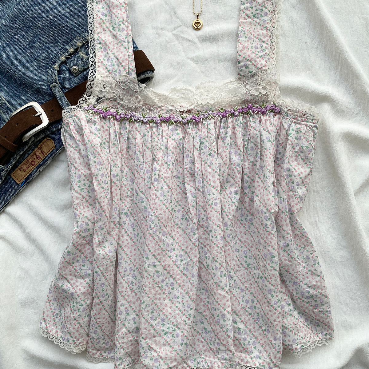 FLORAL TOP FROM FREE PEOPLE (Bust : 28-32, Upper Waist : 22-26)