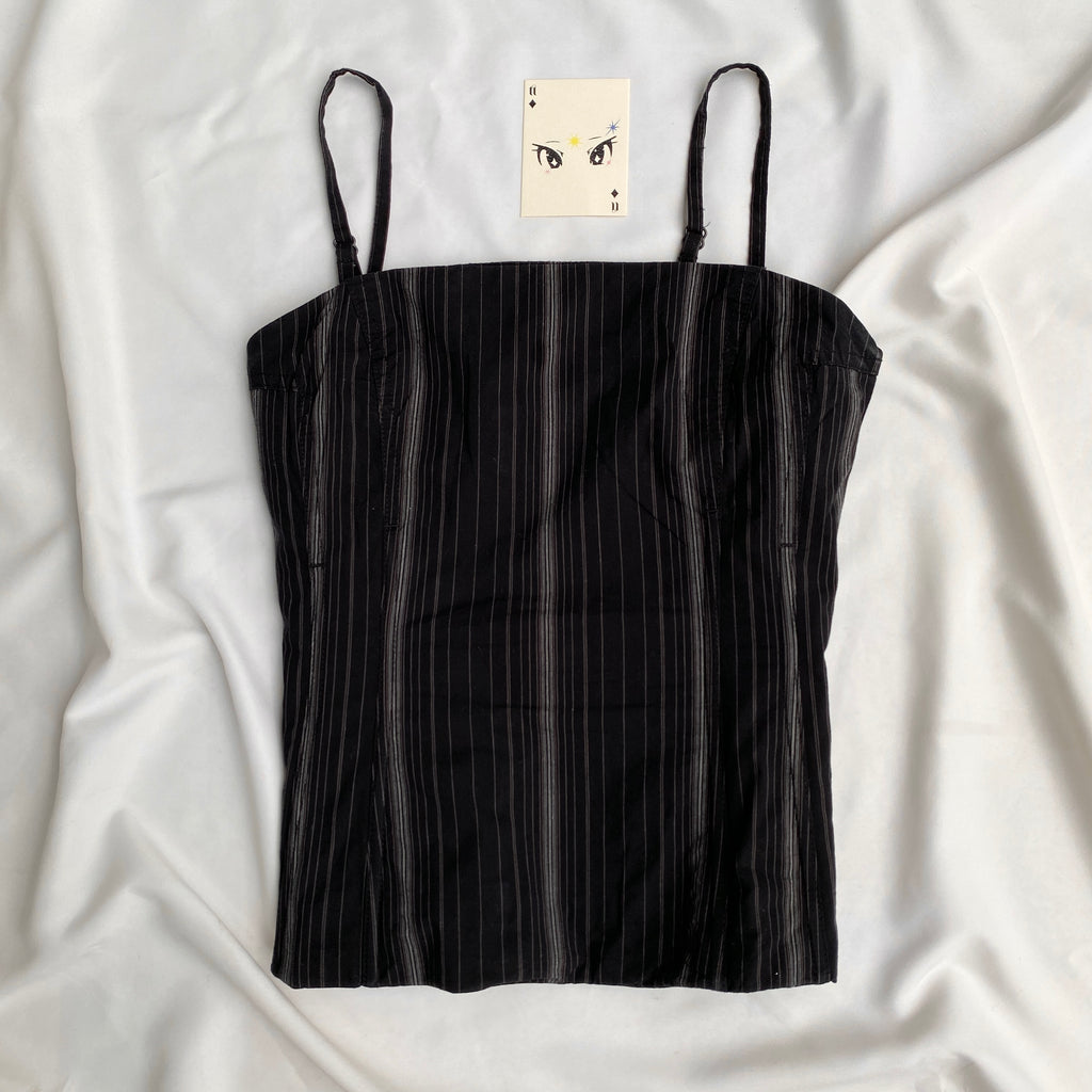 PINSTRIPE CORSET FROM HM (Bust : 34-36, Upper Waist : 28-32)
