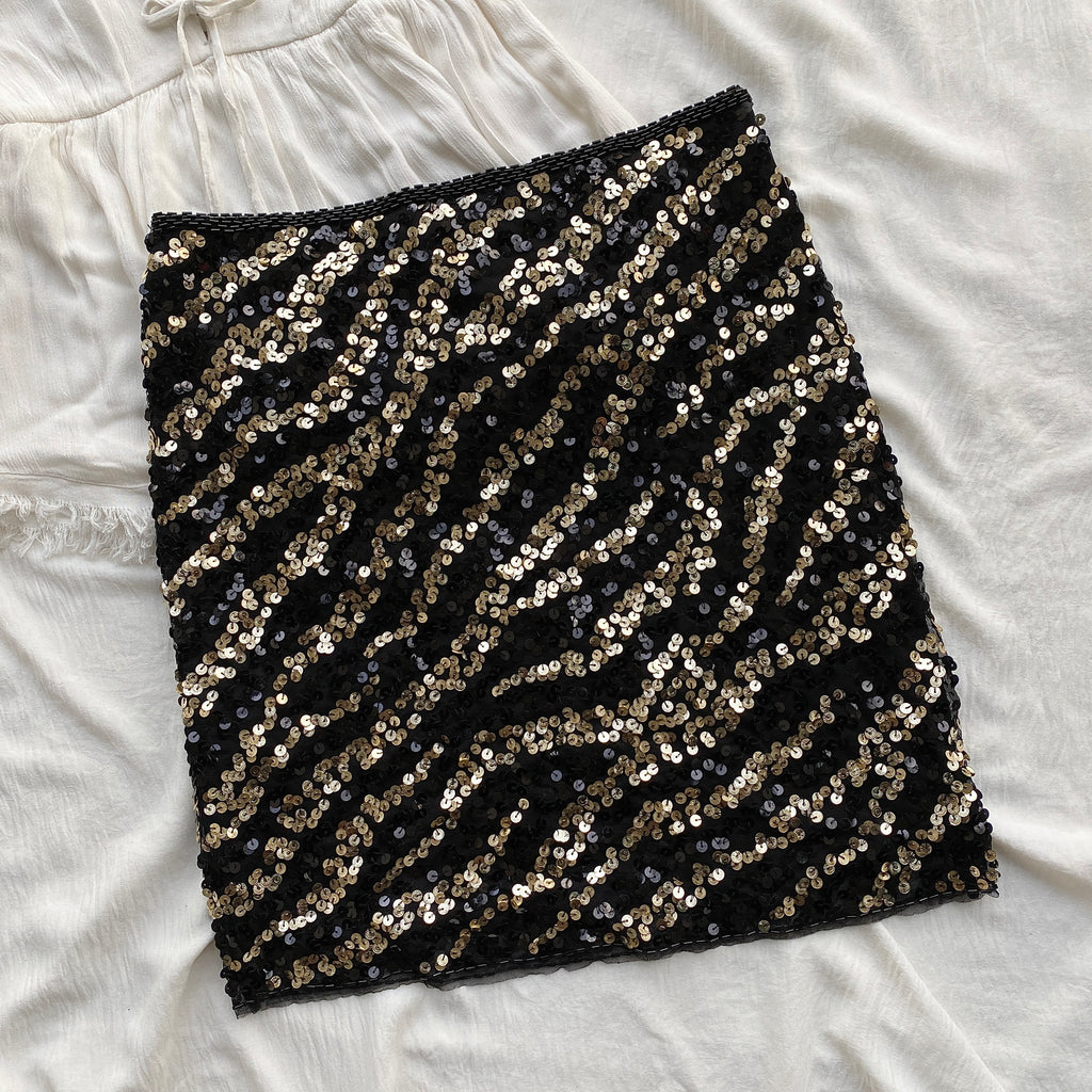 SEQUINNED SKIRT FROM MANGO  (Waist : 26-29)