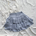 POWDER BLUE RUFFLE SKIRT FROM HOLLISTER (Waist : 22-26)