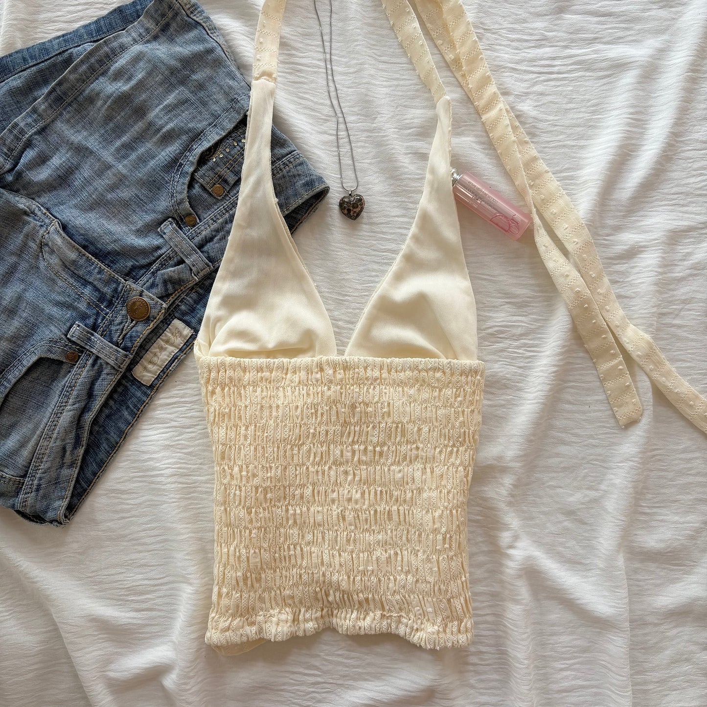 YELLOW HALTER TOP (Bust : 28-32, Upper Waist : 22-26)
