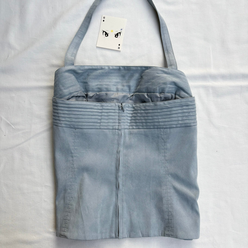 PASTEL BLUE SUEDE CORSET FROM NEXT (Bust : 36-38, Upper Waist : 32-34)