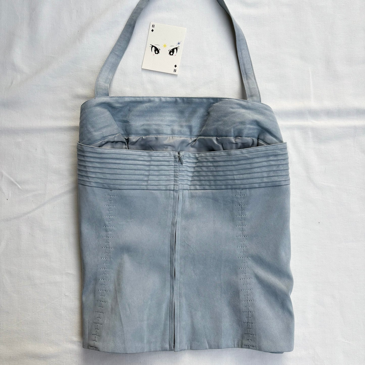 PASTEL BLUE SUEDE CORSET FROM NEXT (Bust : 36-38, Upper Waist : 32-34)
