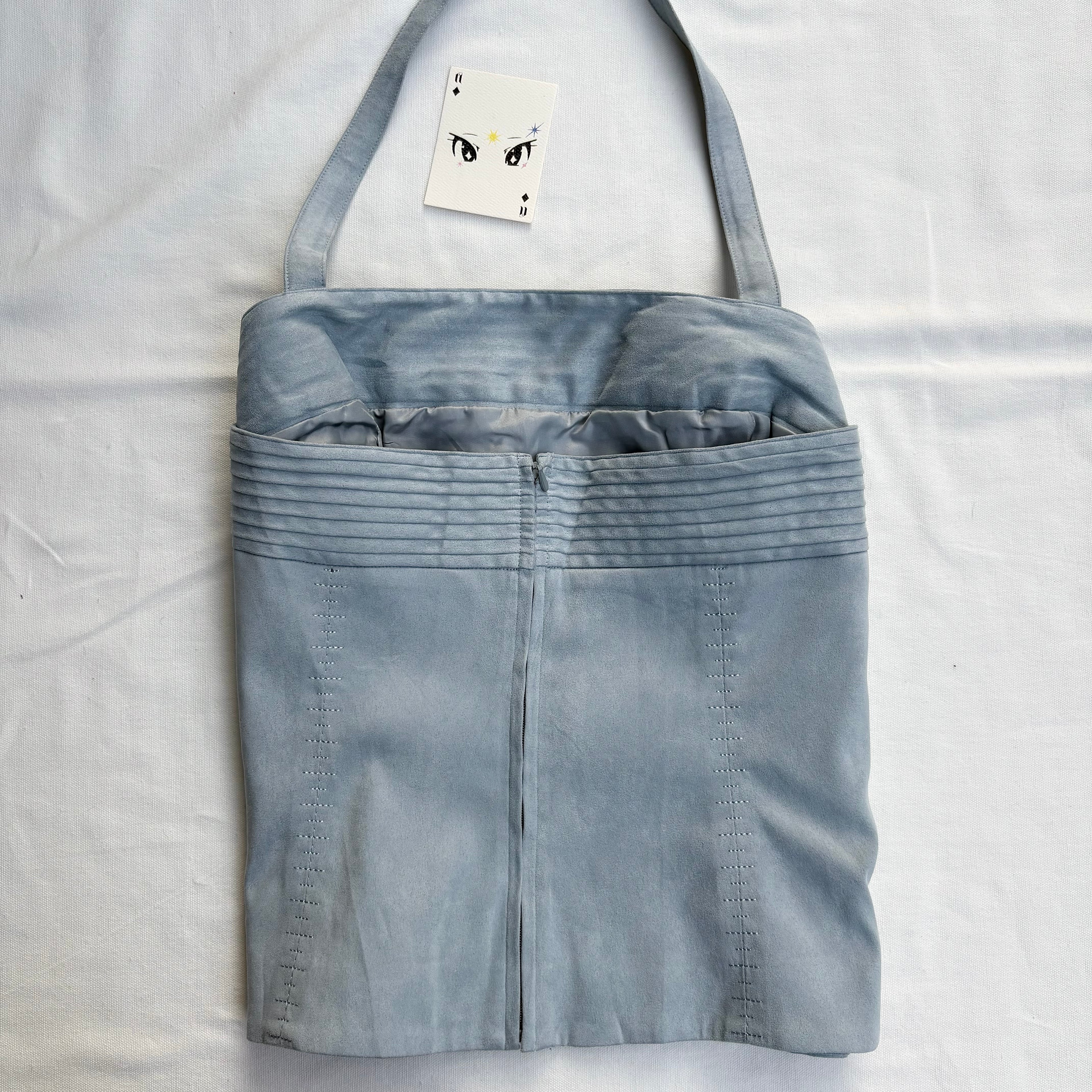 PASTEL BLUE SUEDE CORSET FROM NEXT (Bust : 36-38, Upper Waist : 32-34)