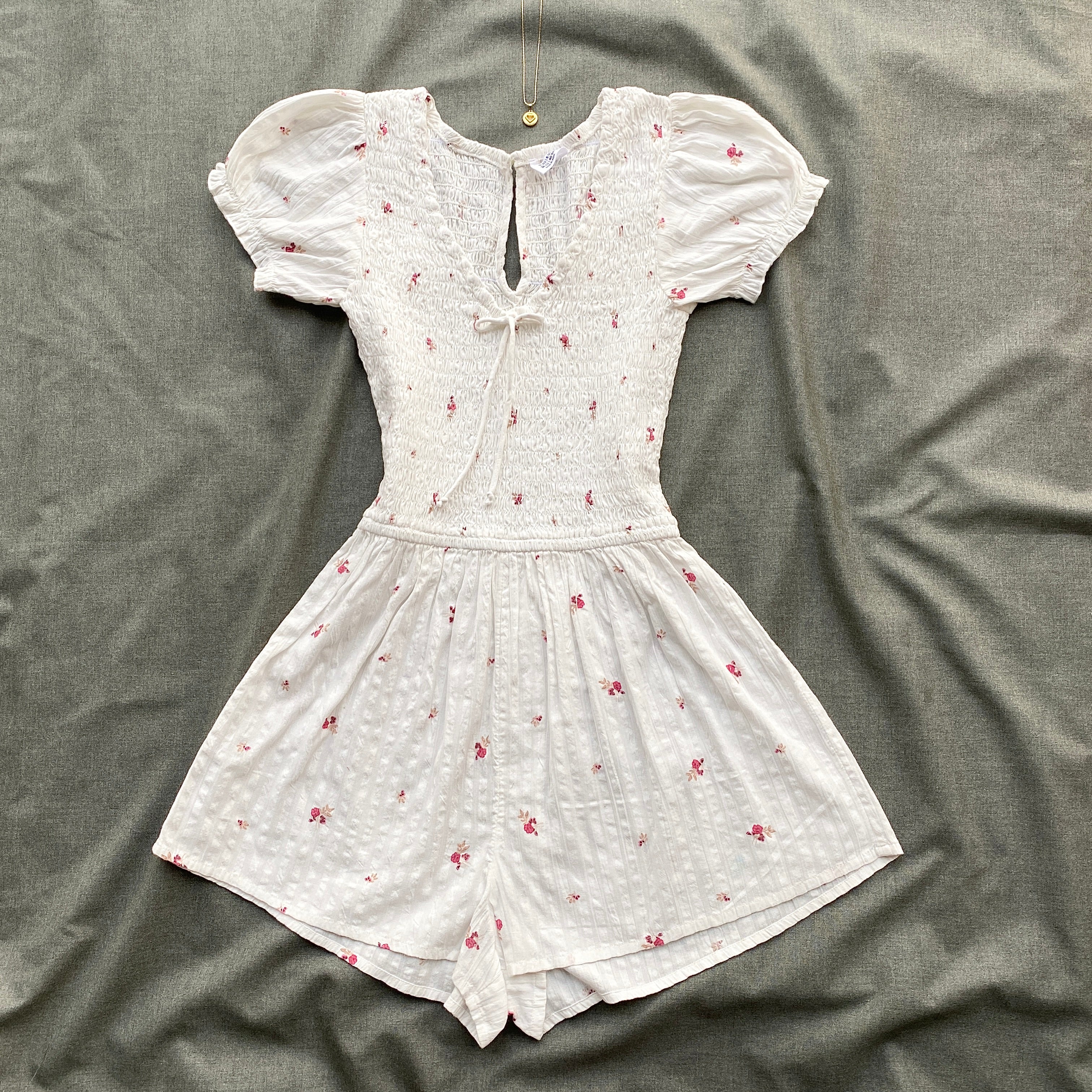 WHITE FLORAL ROMPER FROM COTTON ON (Sizes available)