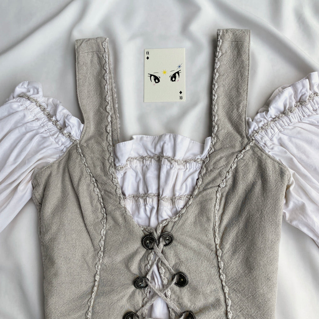 COTTAGECORE CORSET (Bust : 32-34, Upper Waist : 28-32)