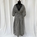 BLACK GINGHAM DRESS FROM ABERCROMBIE AND FITCH (Bust : 32-34, Upper Waist : 26-34)