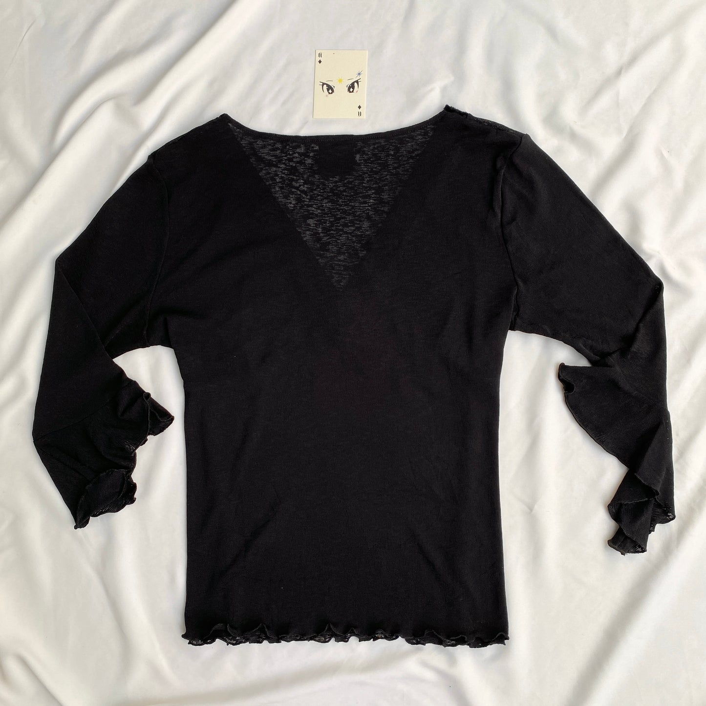 BLACK FULL SLEEVED TOP (Bust :  38-42, Upper Waist : 34-40)