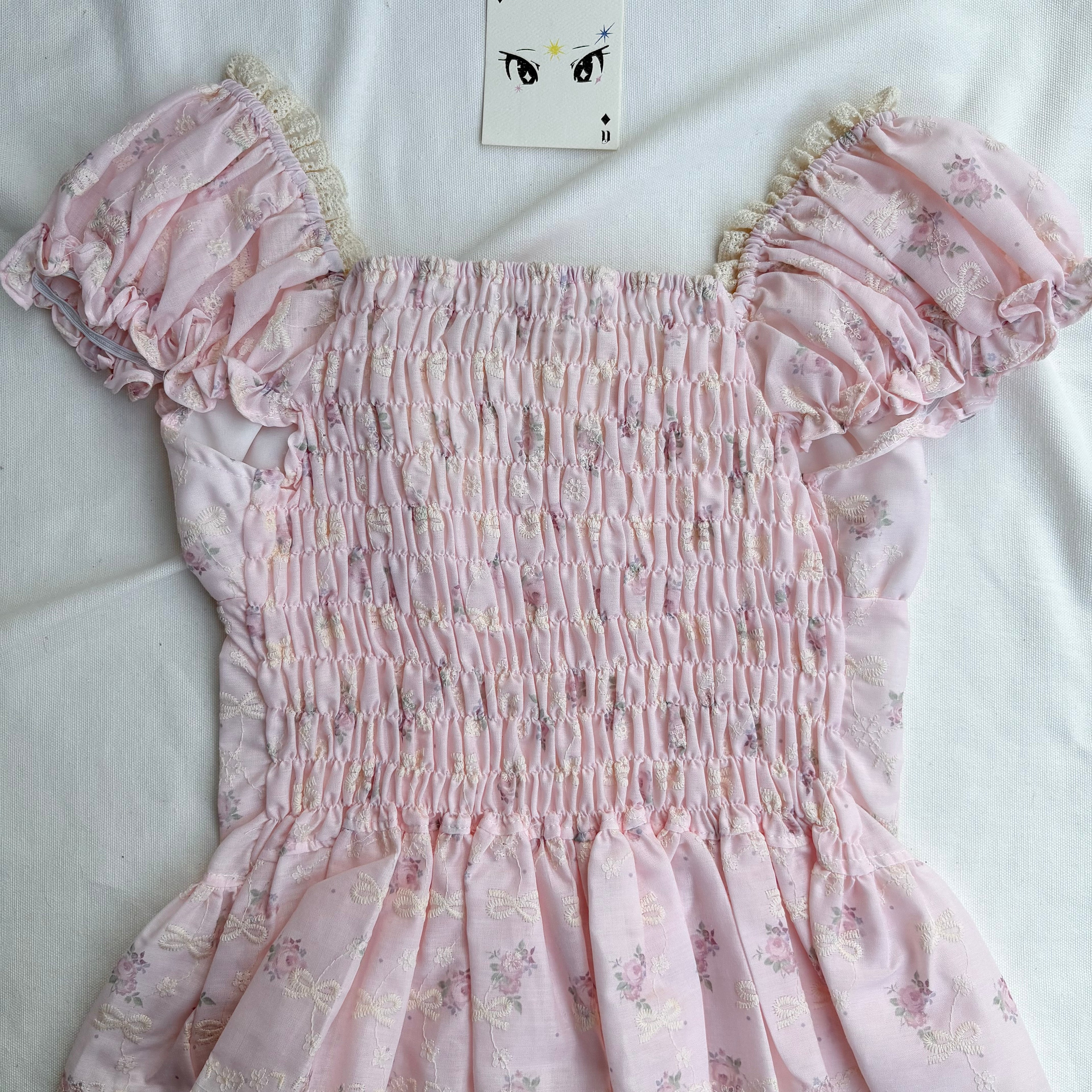 PINK EMBROIDERED TOP (Bust : 28-32, Upper Waist : 23-28)