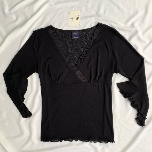BLACK FULL SLEEVED TOP (Bust :  38-42, Upper Waist : 34-40)