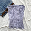 LILAC EYELET TOP FROM FREE PEOPLE (Bust : 30-32, Upper Waist : 24-28)