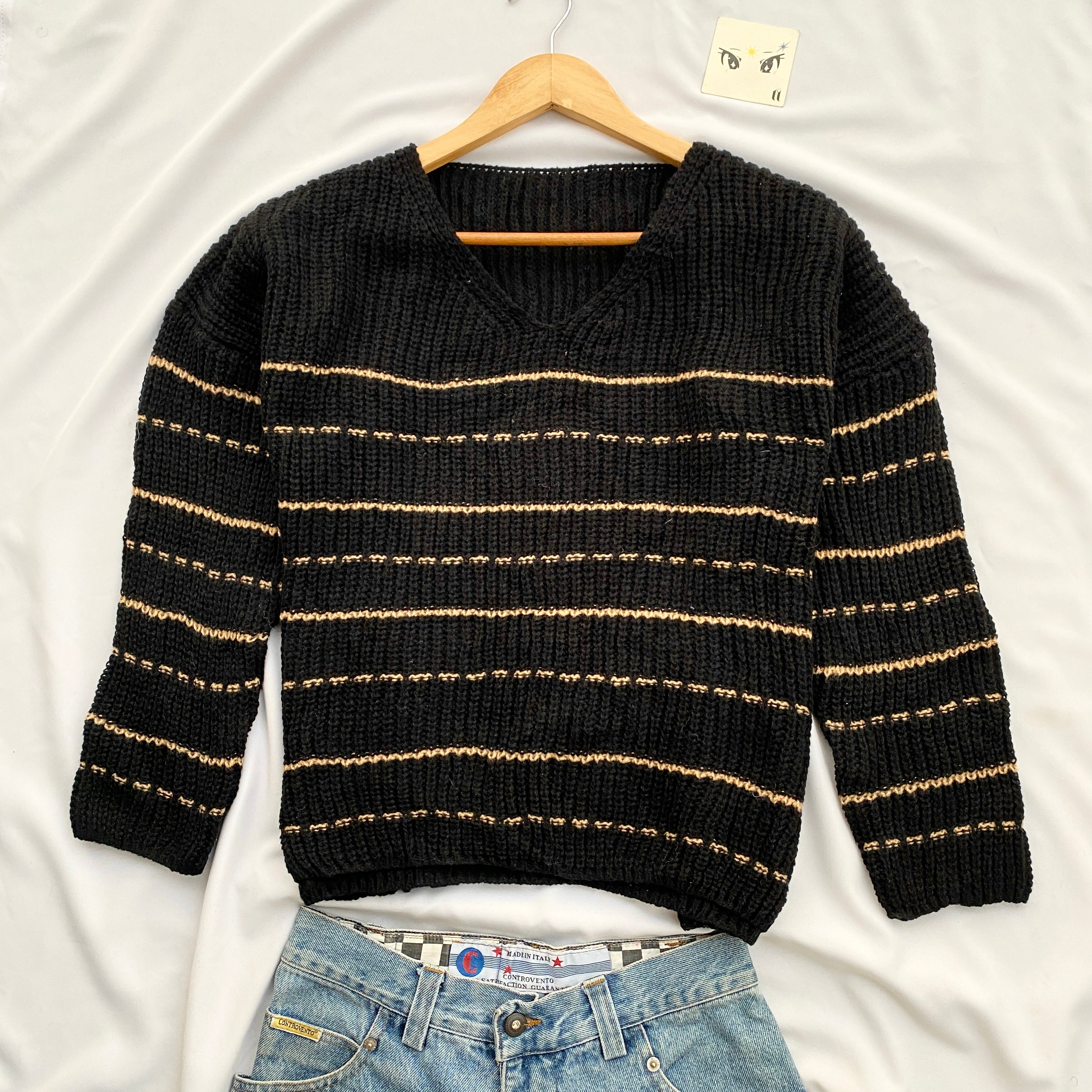 STRIPED KNIT (Bust : 48, Length : 20)