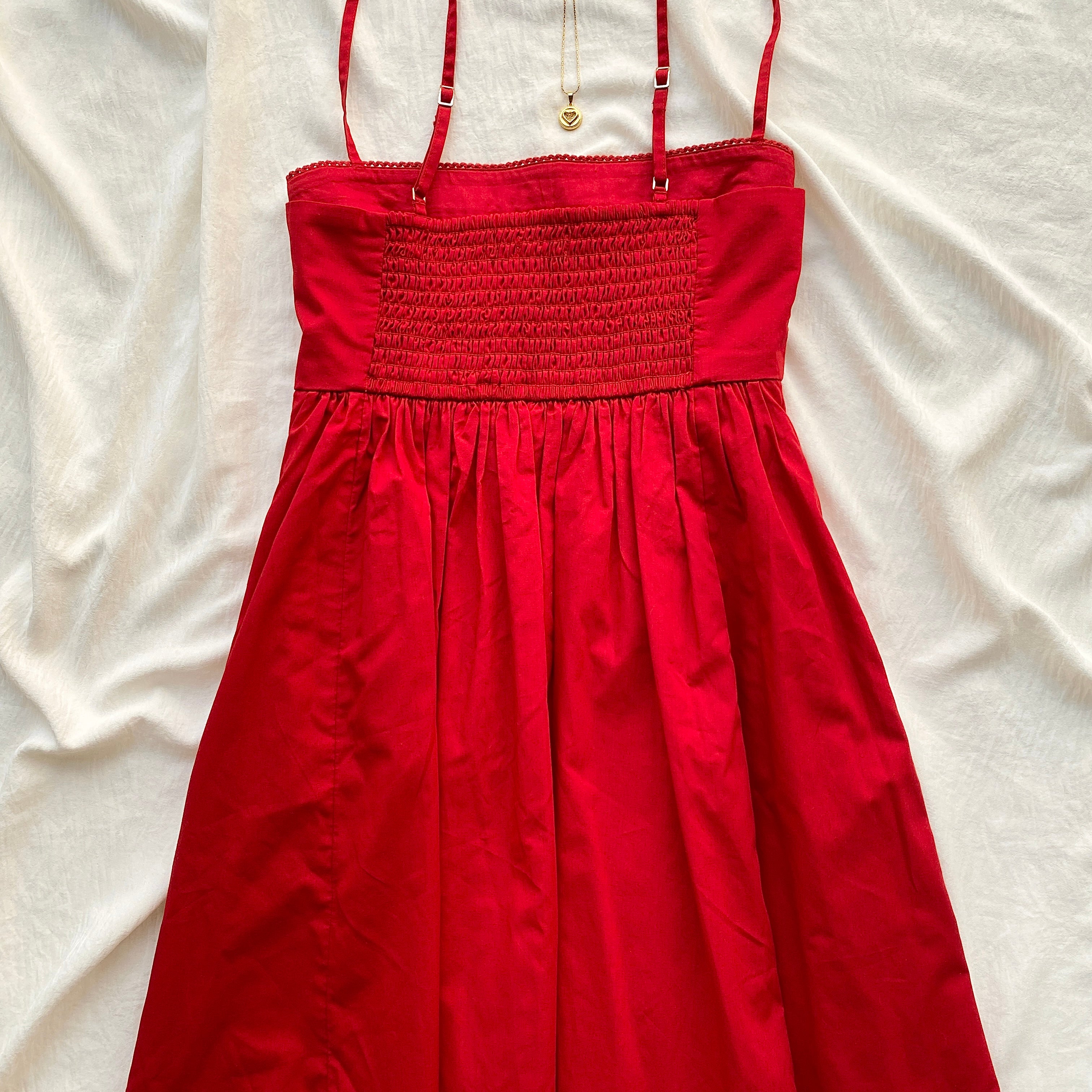 RED DRESS FROM ABERCROMBIE (Bust : 30-32, Upper Waist : Free)