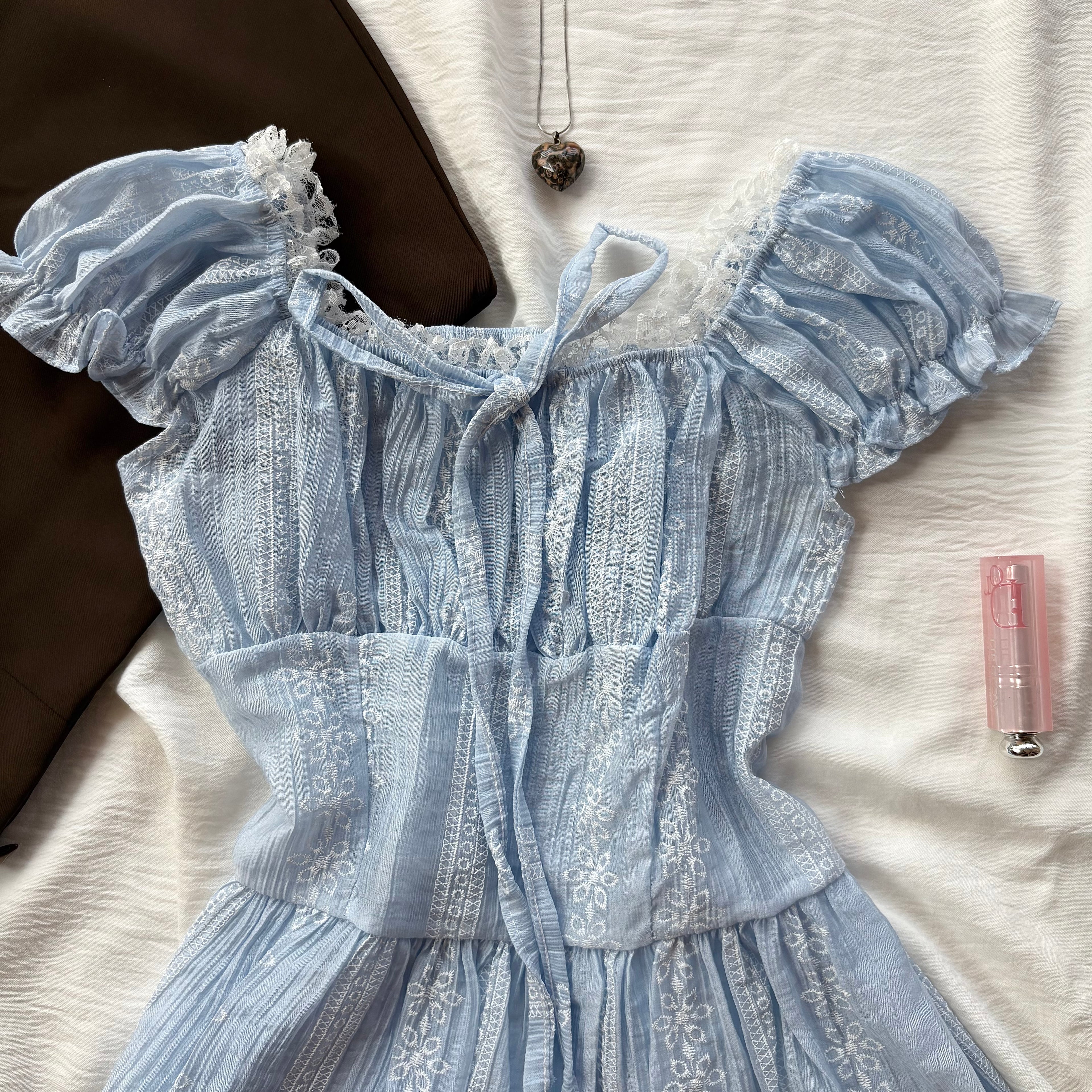 PASTEL BLUE TOP (Bust : 28-34, Upper Waist : 24-28)