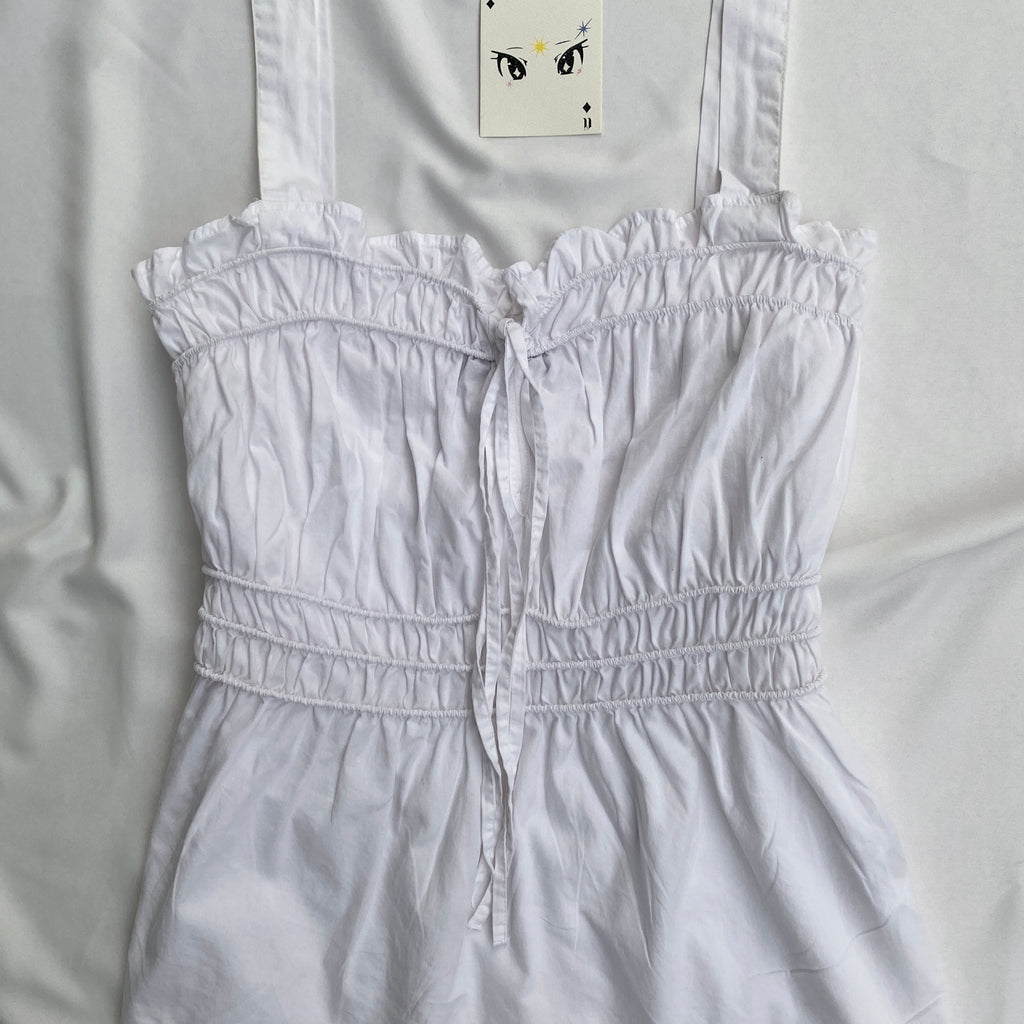 WHITE TOP (Bust : 34-38, Upper Waist : 28-34)