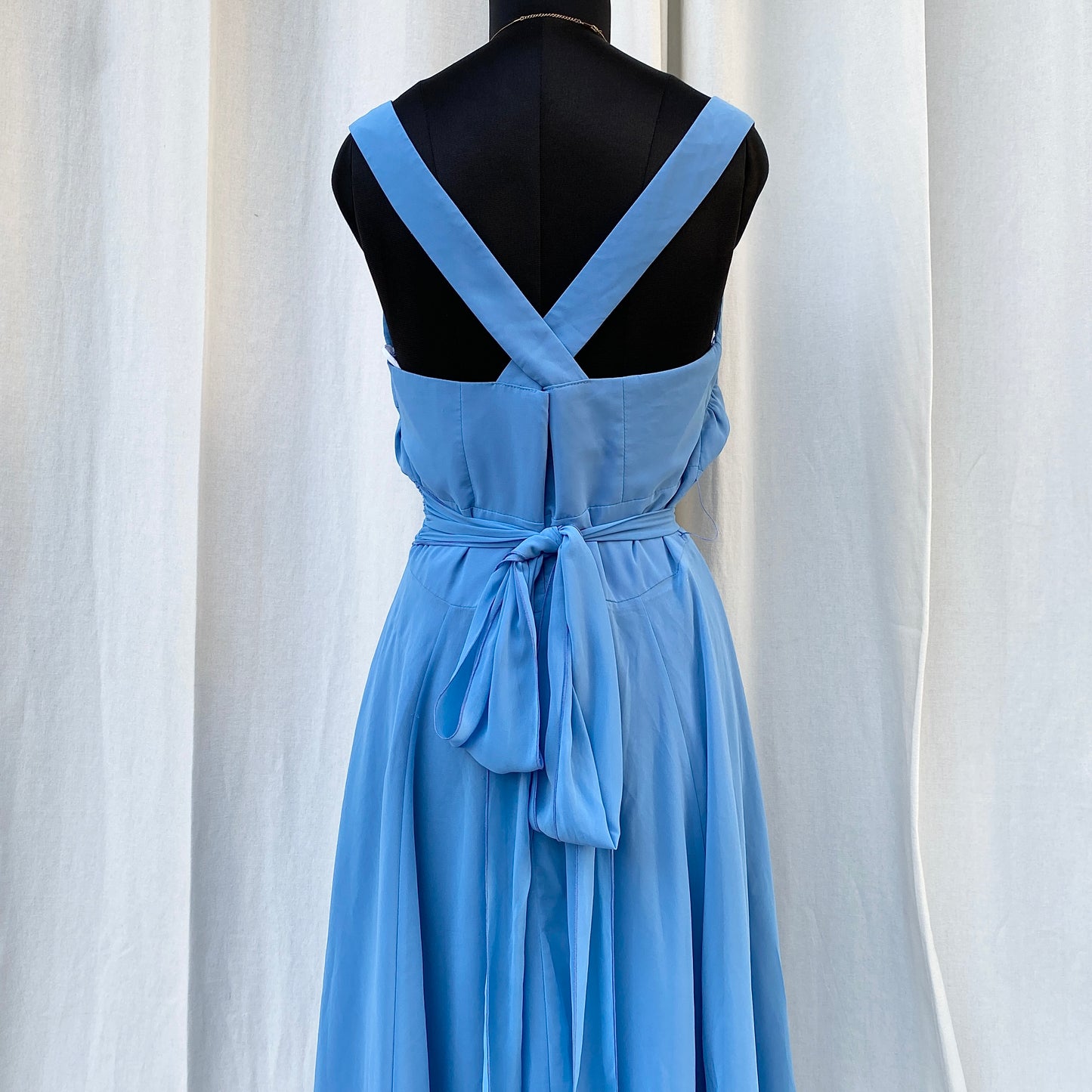 BLUE MAXI DRESS (Bust : 34-38, Upper Waist : 28-30)