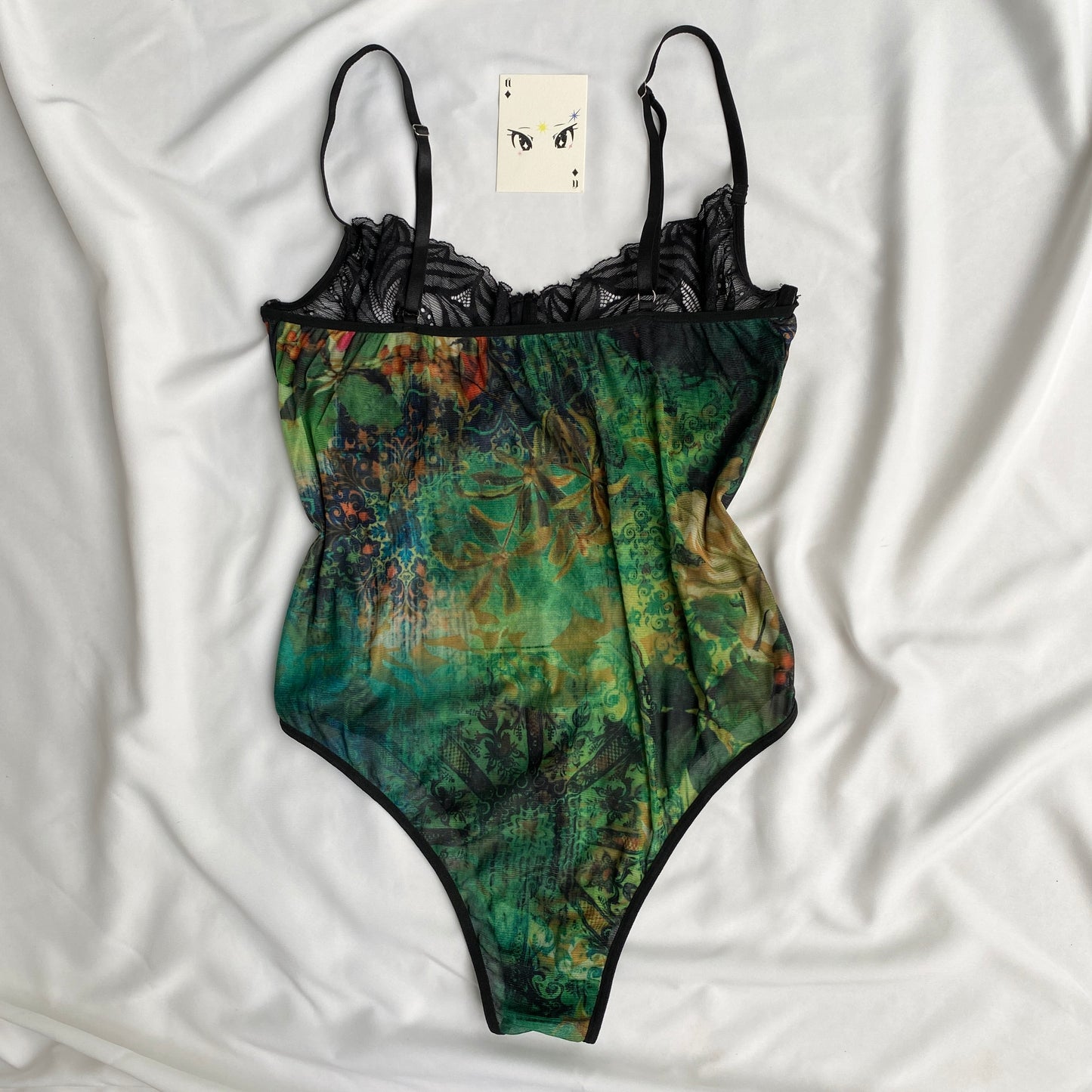GREEN BODYSUIT (Bust : 36-38, Upper Waist : 32-38)