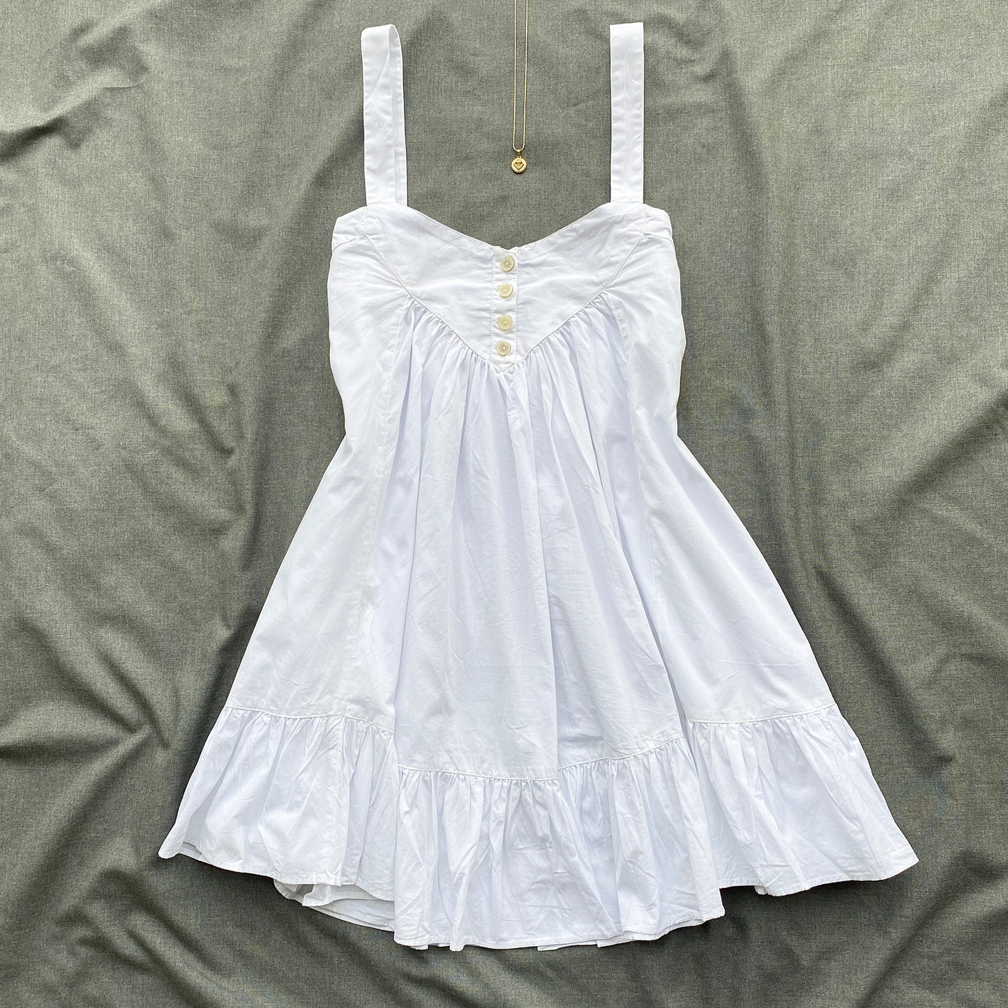 CANDY DRESS IN WHITE FROM FREE PEOPLE (Bust : 28-32, Upper Waist : 24-28