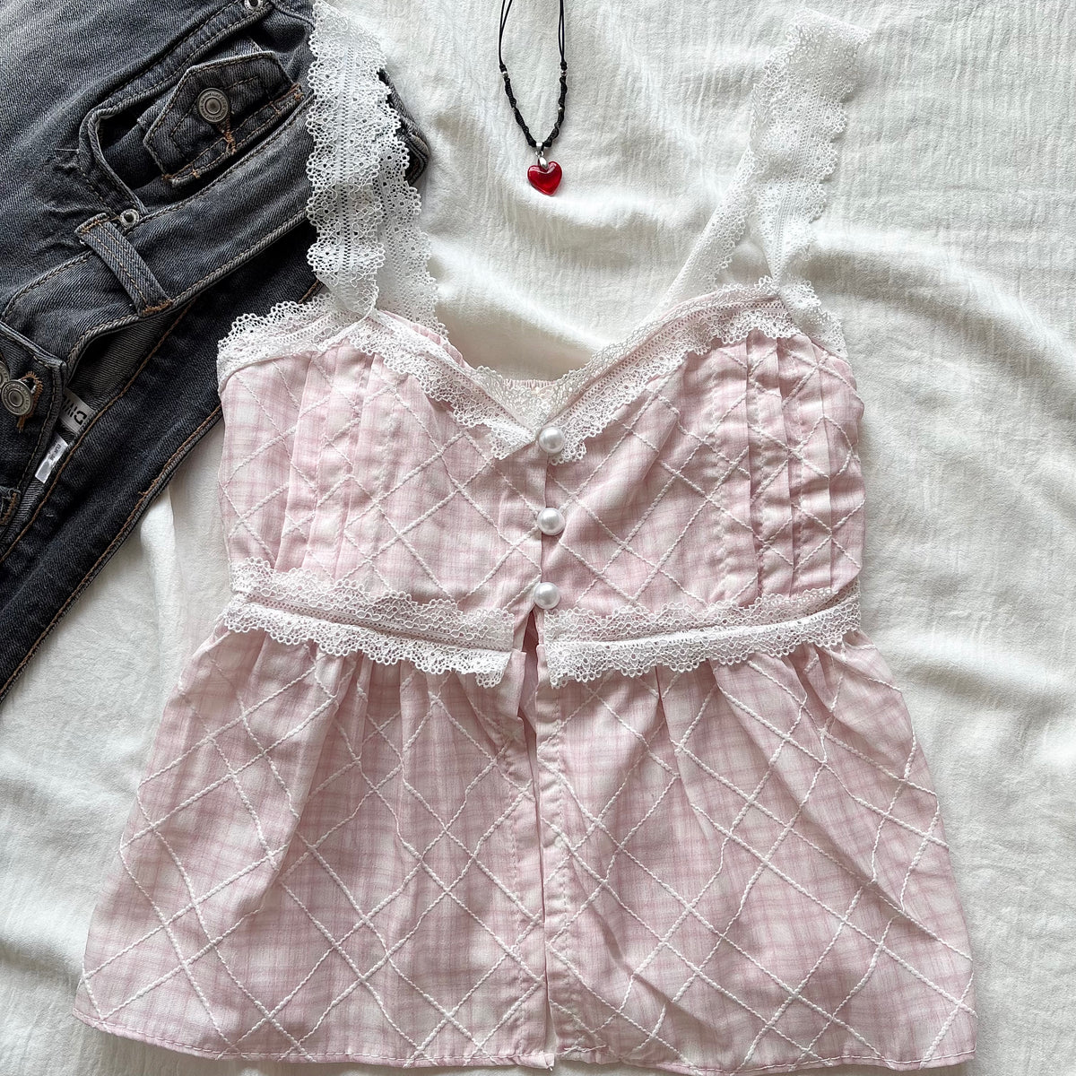 PINK PEARL TOP (Bust : 28-32, Upper Waist : 23-28)