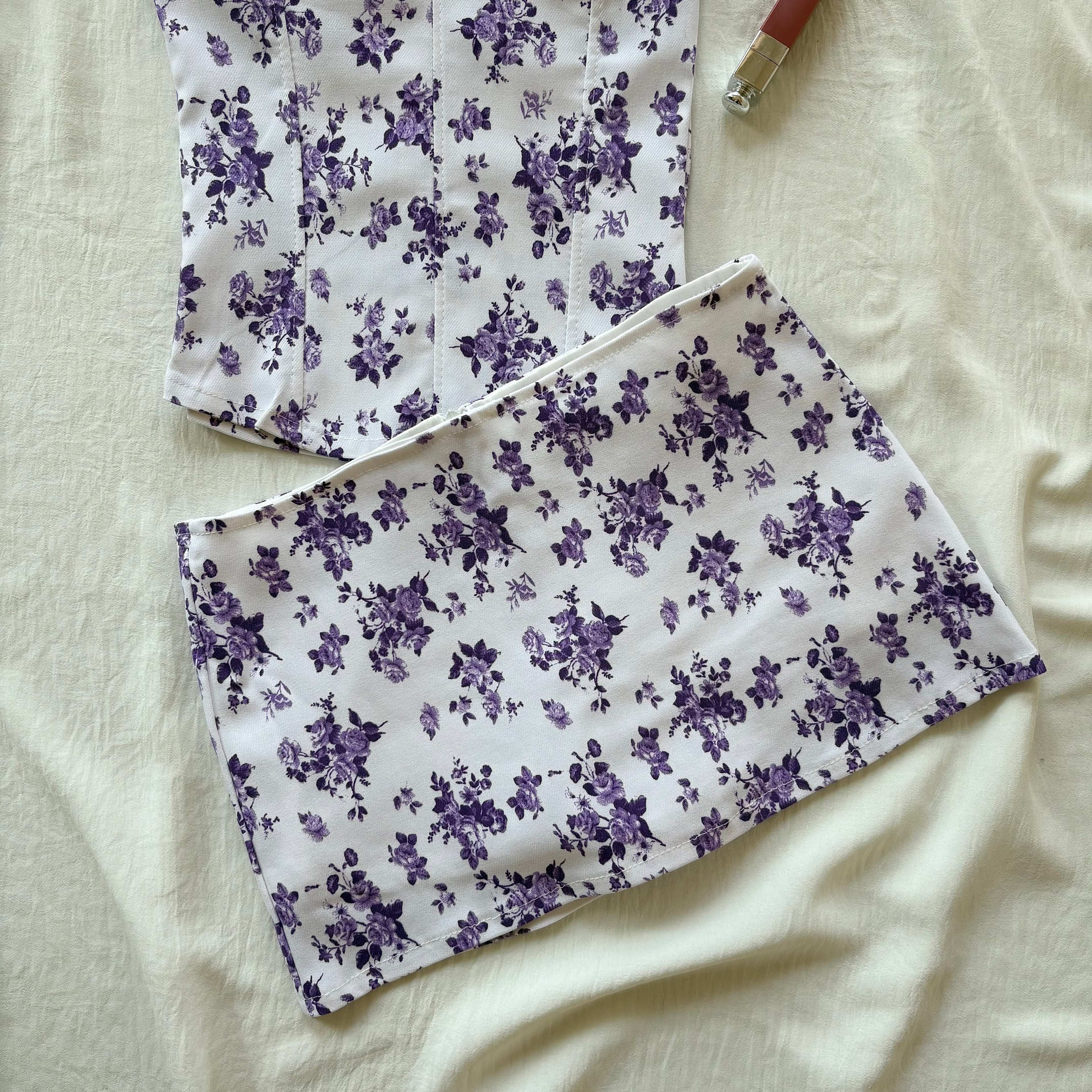 FLORAL SET (Bust : 28-32, Upper Waist : 22-26)