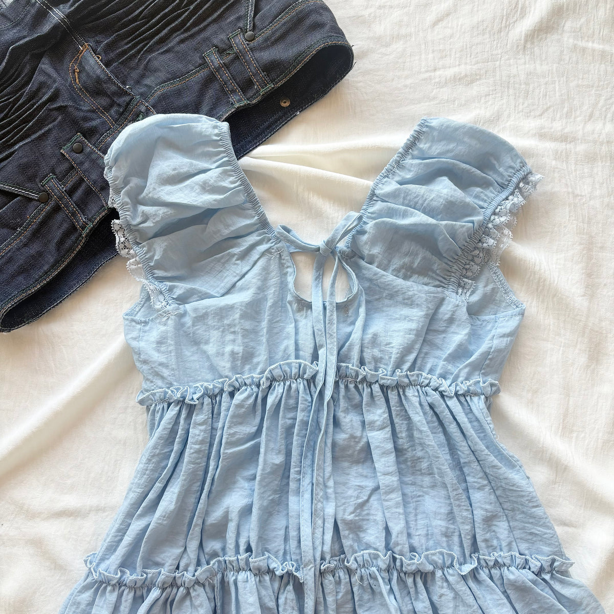 MEADOW TOP IN BLUE (Bust : 30-34, Upper Waist : 23-29)