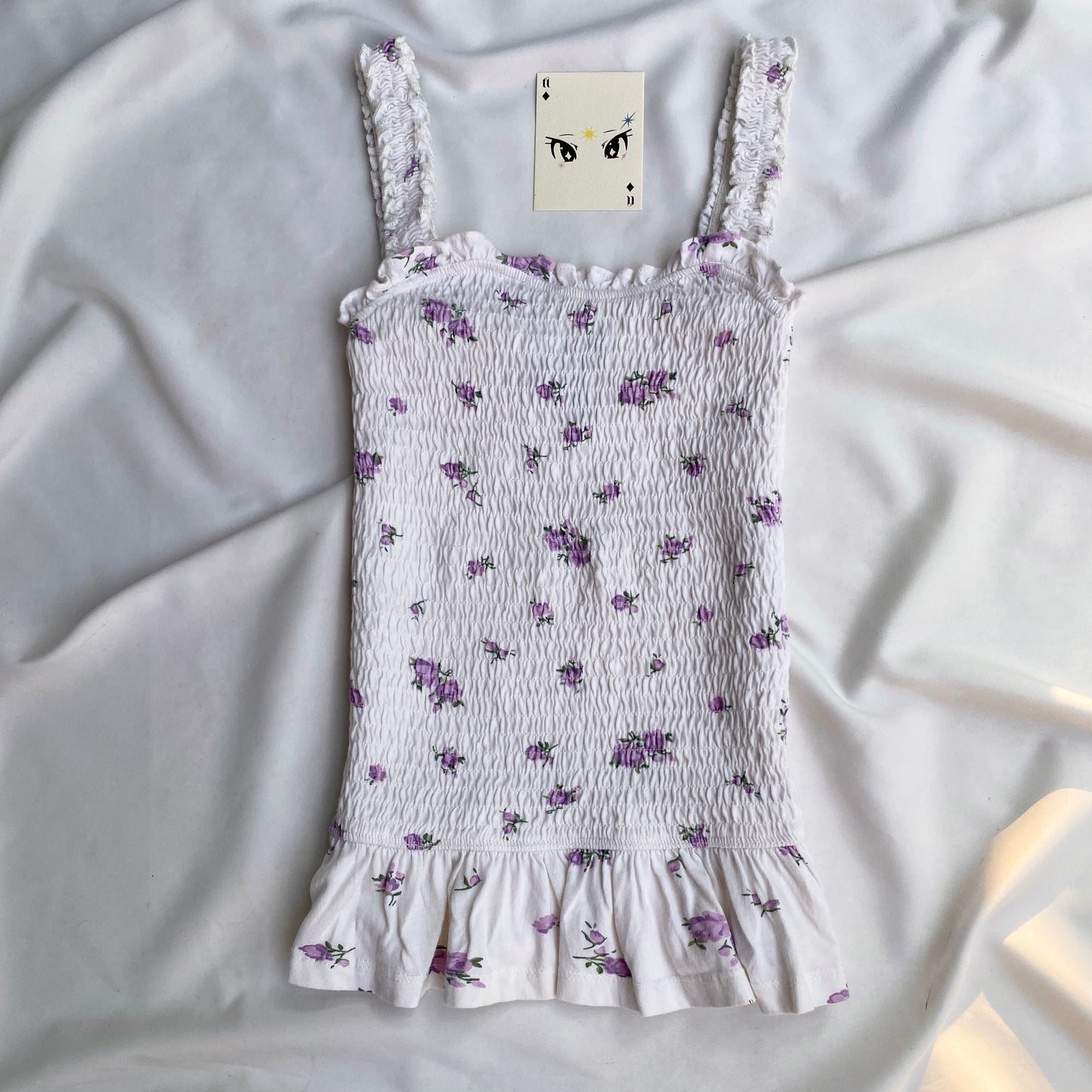 FLORAL SMOCKED TOP FROM NEW LOOK (Bust : 28-32, Upper Waist : 24-28)