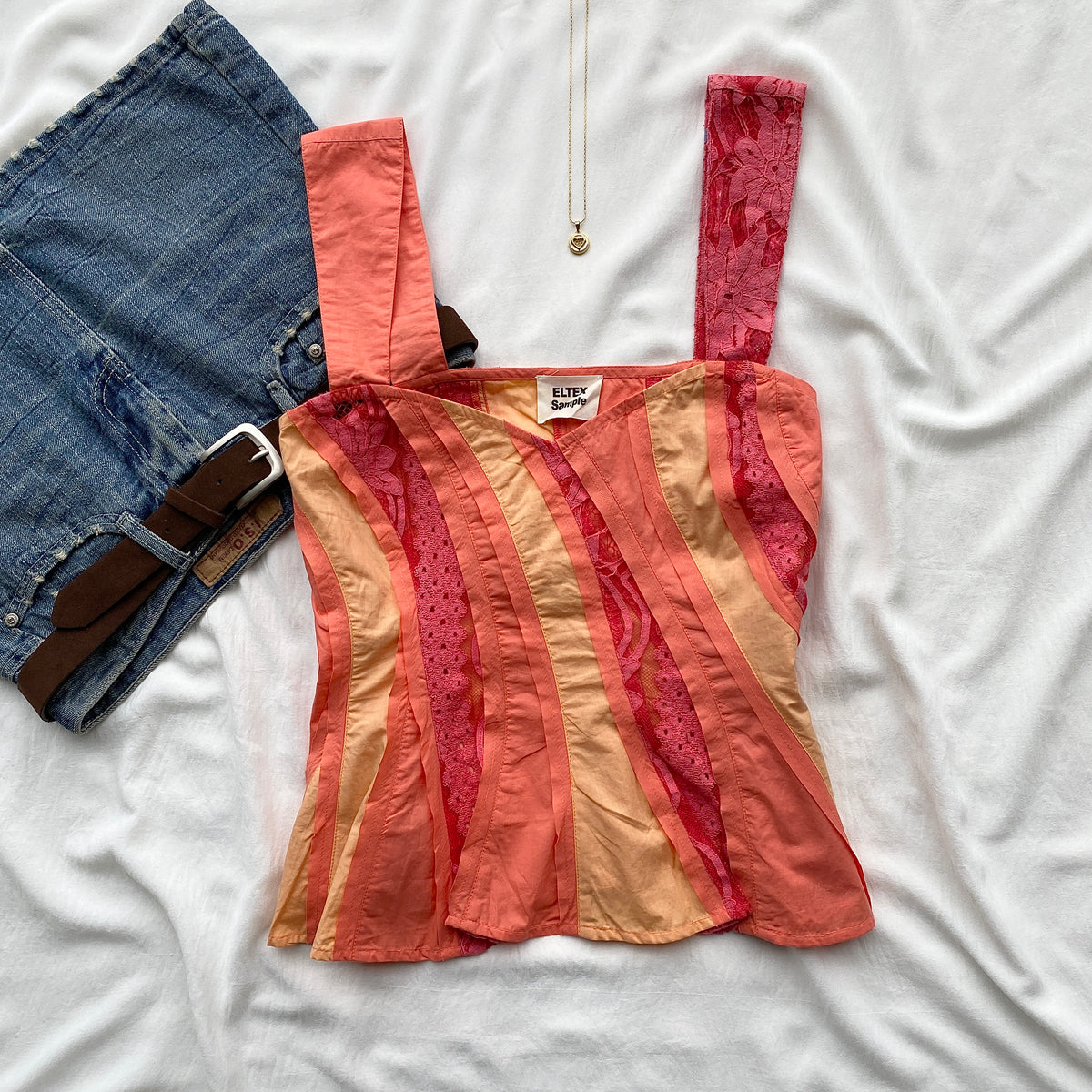 ORANGE TOP (Bust : 34-38, Upper Waist : 28-34)