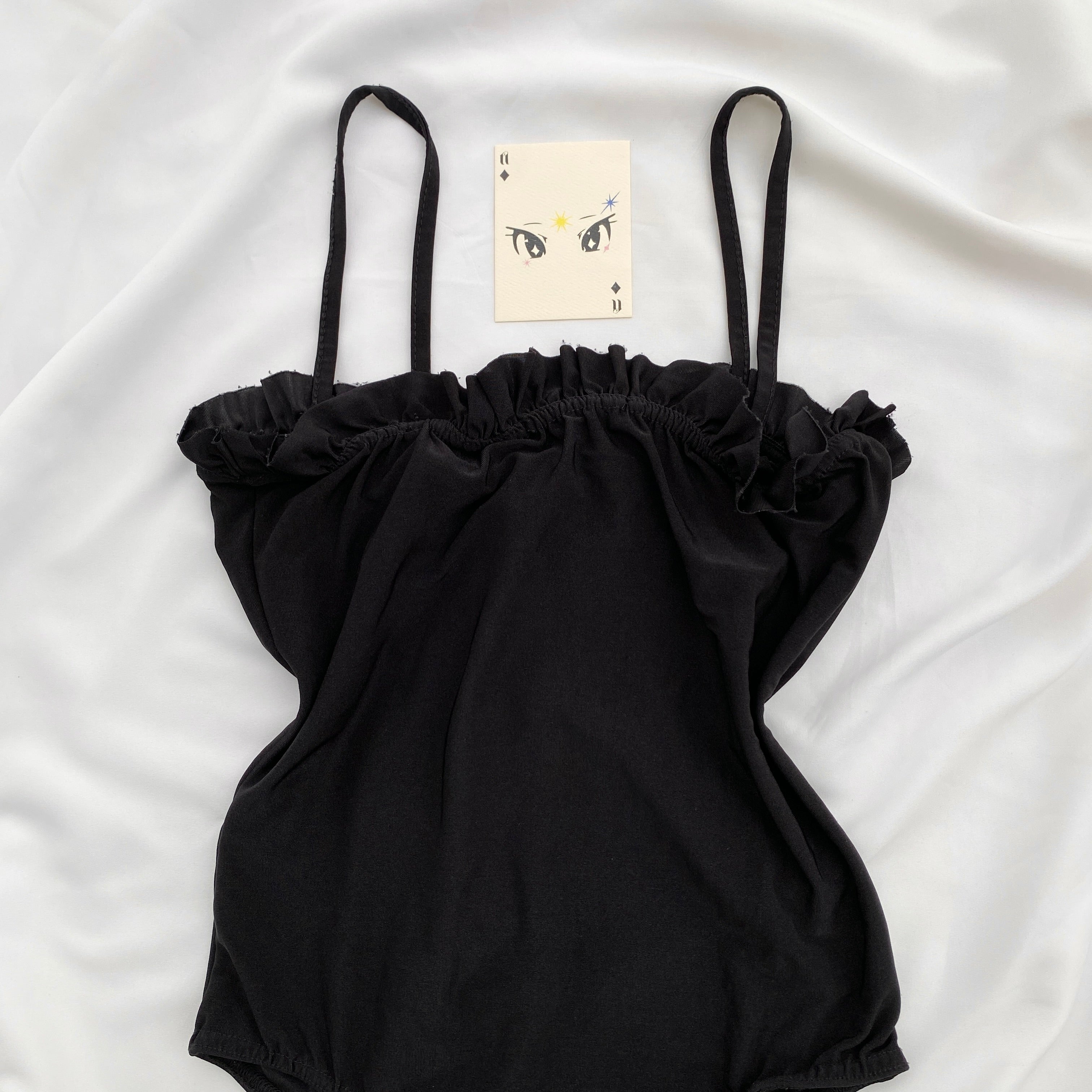 BLACK BODYSUIT FROM MISGUIDED (Bust : 28-32, Upper Waist : 24-28)