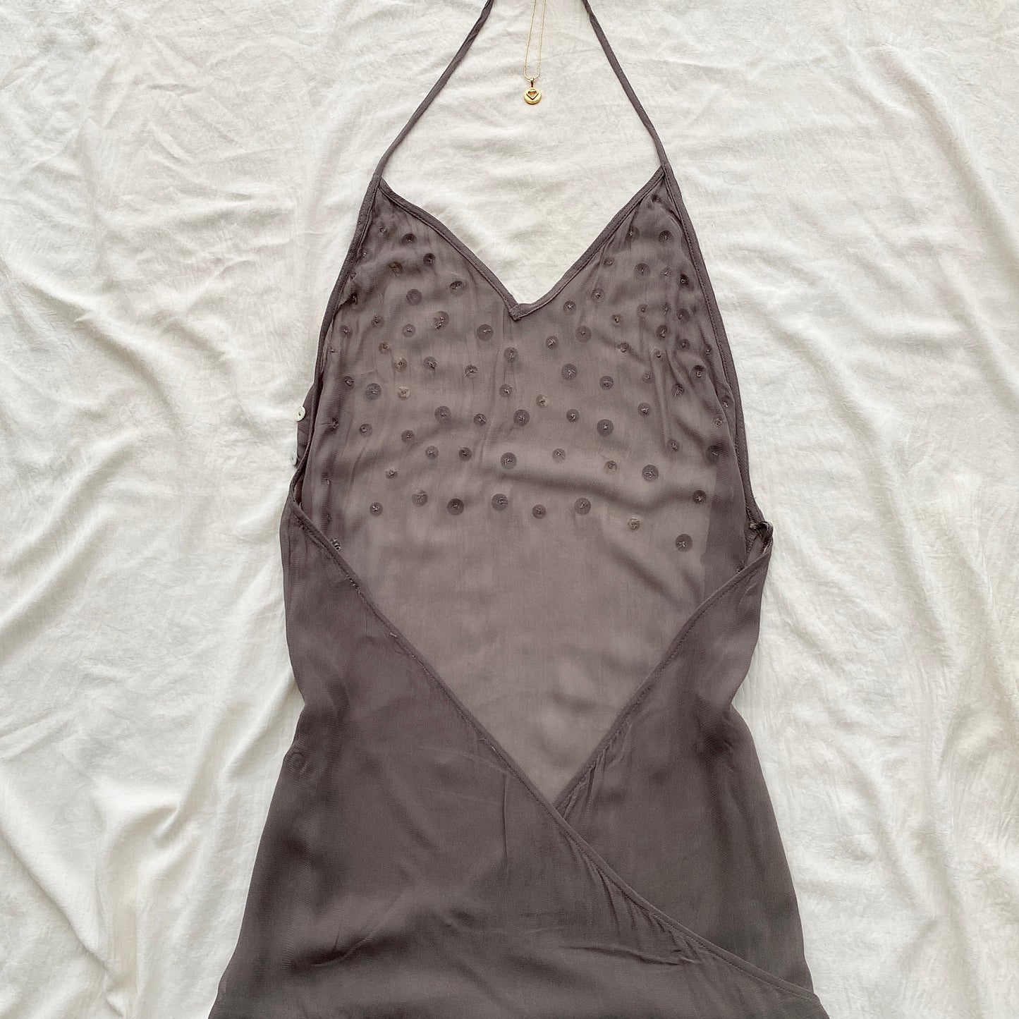 BUTTON MESH DRESS FROM MANGO (Sizes available)