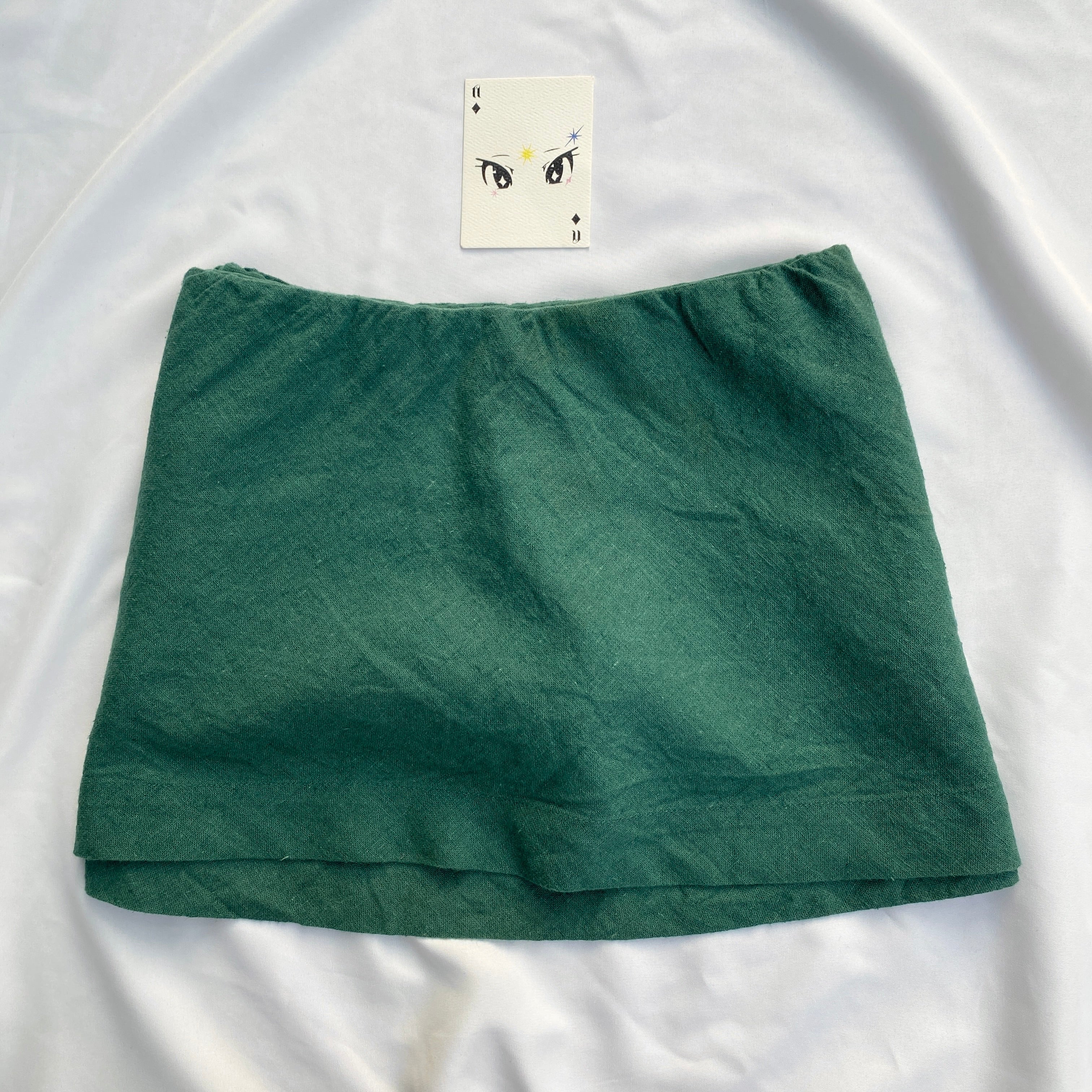 FOREST GREEN MINI SKIRT FROM FREE PEOPLE (Multiple sizes)