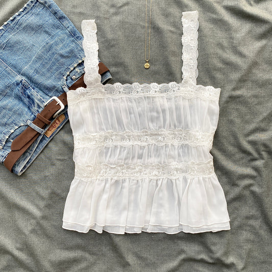 WHITE LACE TOP FROM ANTHROPOLOGY (Sizes available)