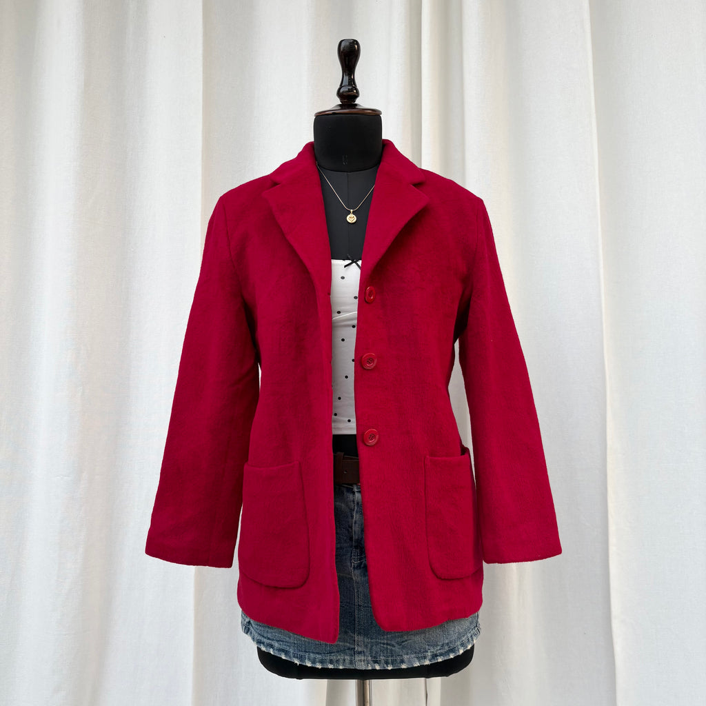 RED OVERCOAT (S/M)