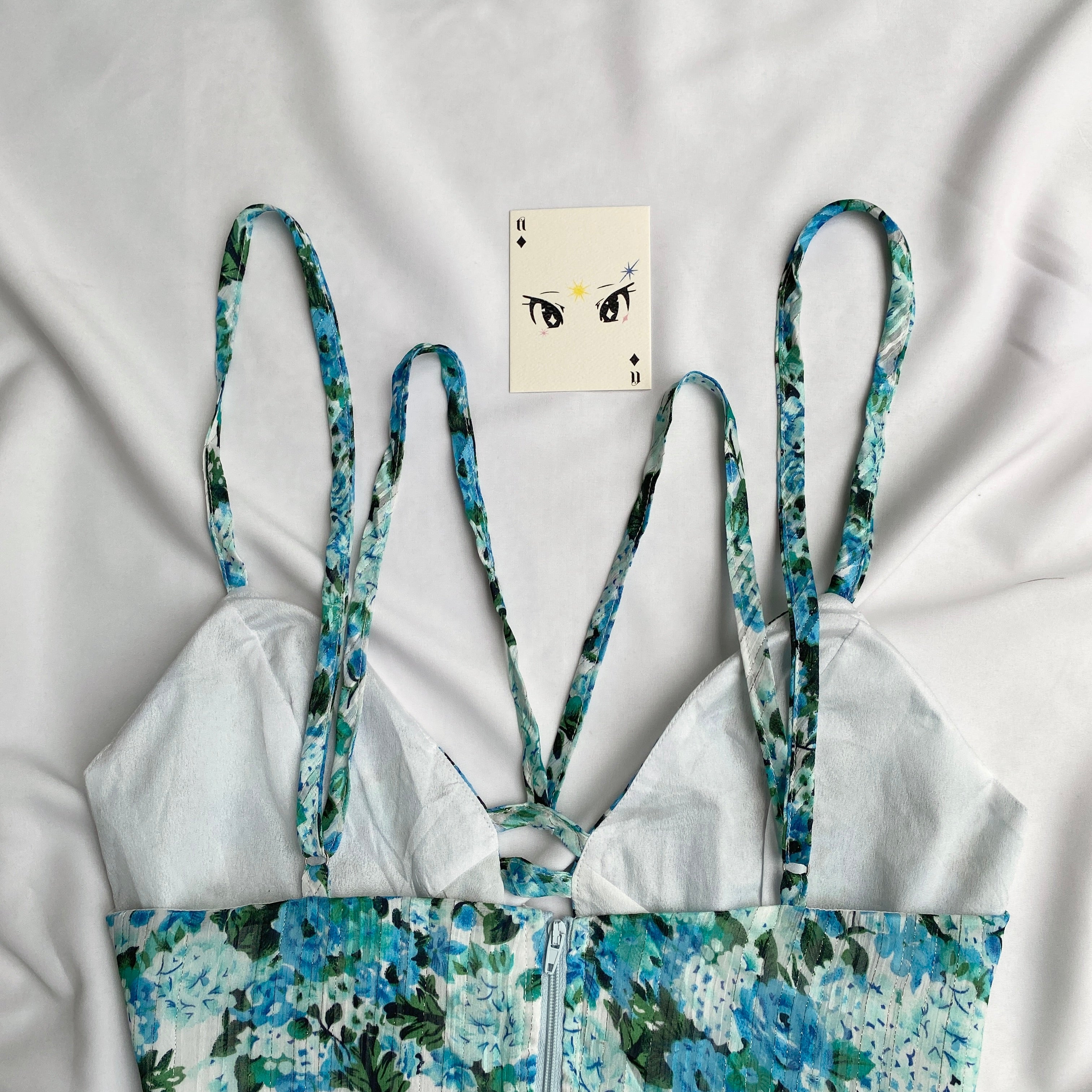 BLUE TOP FROM NASTYGAL (Bust : 34-36, Upper Waist : 32-34)