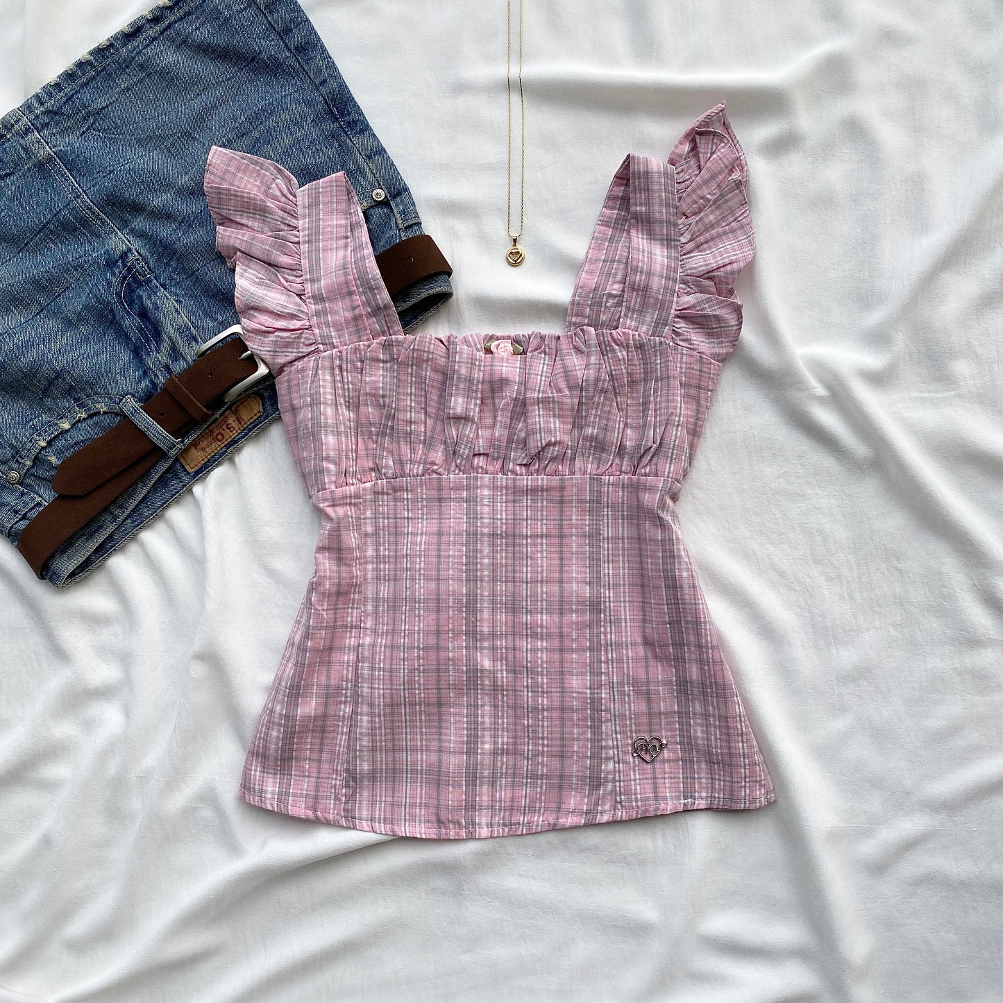 ROSALIE TOP IN PINK (Bust : 30-34, Upper Waist : 24-28)
