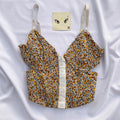 FLORAL CORSET FROM GARAGE (Bust : 30-34, Upper Waist : 24-28)