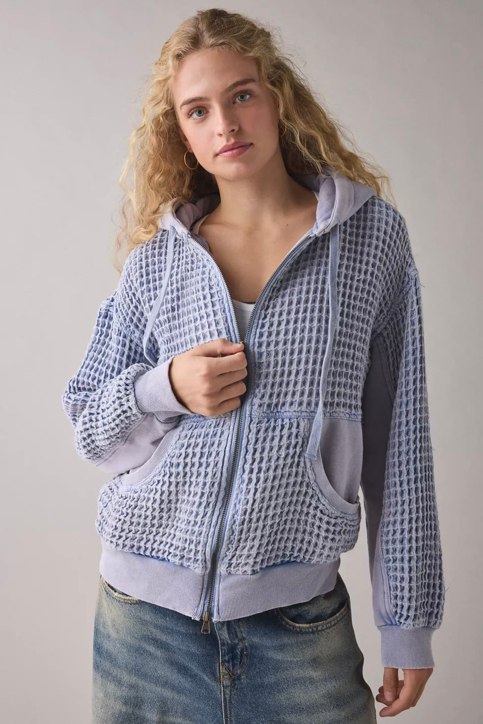 WAFFLE KNIT BLUE FROM URBAN OUTFITTERS (Oversized)