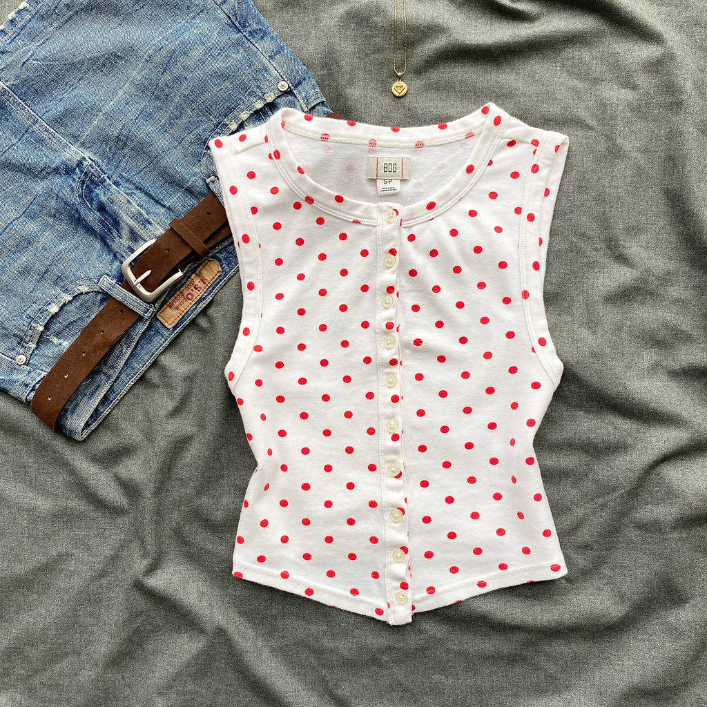 POLKA DOT TOP FROM URBAN OUTFITTERS (Two sizes)