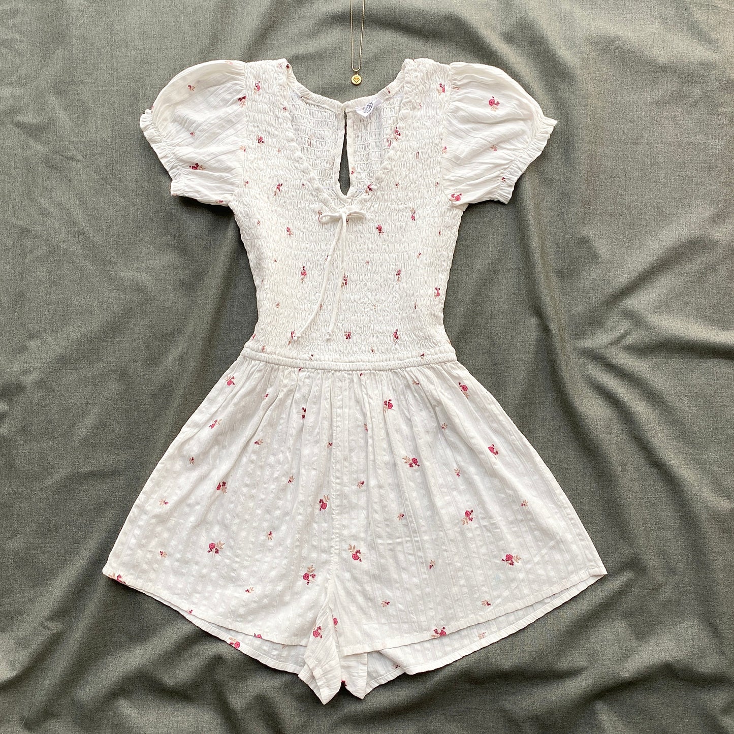 WHITE FLORAL ROMPER FROM COTTON ON (Sizes available)