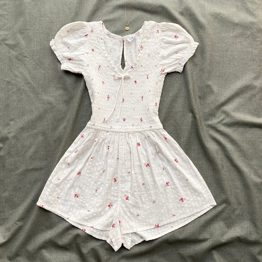 WHITE FLORAL ROMPER FROM COTTON ON (Sizes available)