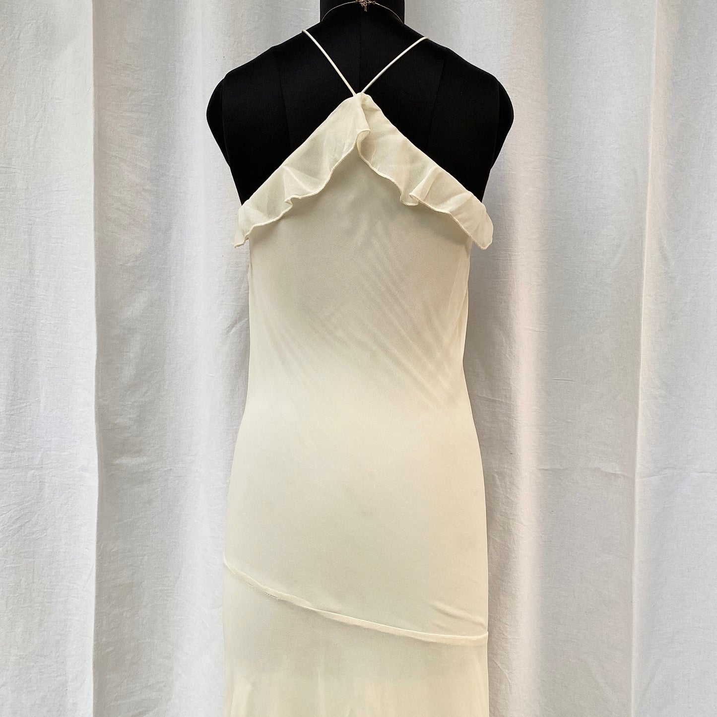 CREAM RUFFLE DRESS FROM URBAN OUTFITTERS (Two sizes)